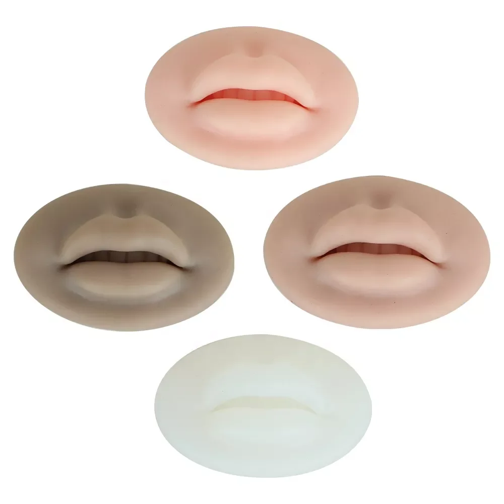 2022 Upgrade Authentic Soft Silicone Lip Model 5D Open Mouth Silicone Lips Model Real Skin 5D Flexible Silicone Practice Skin