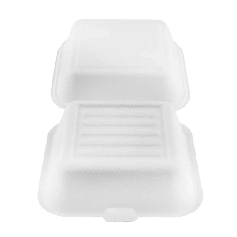 Biodegradable Compostable Eco Sugarcane Bagasse Fast Food Paper Containers