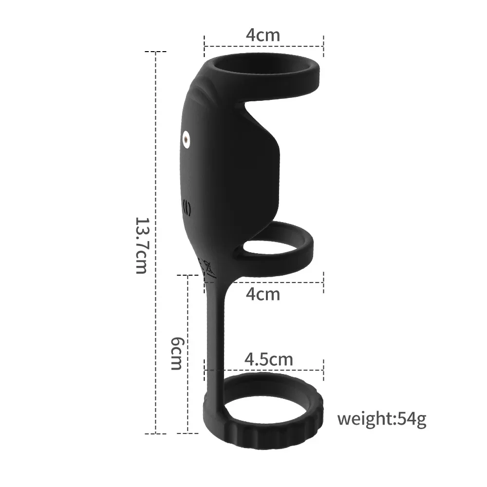 Male Prostate Massage Vibrator Silicone Penis Ring Delayed Ejaculation Device Sex Toys For Men