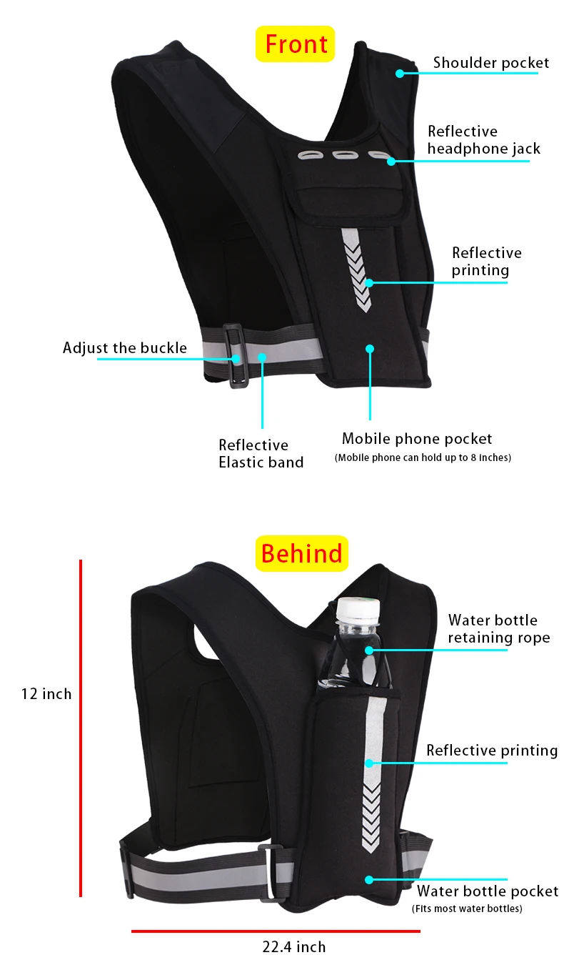 Customizable Badge Outdoor Cell Phone Chest Bag Unisex Wallet