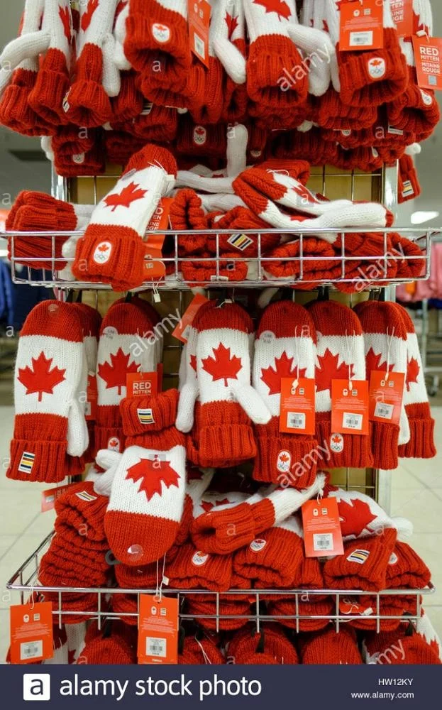 
Red Maple Leaf Canada Canadian Fashion Warm Winter Warm Mittens 