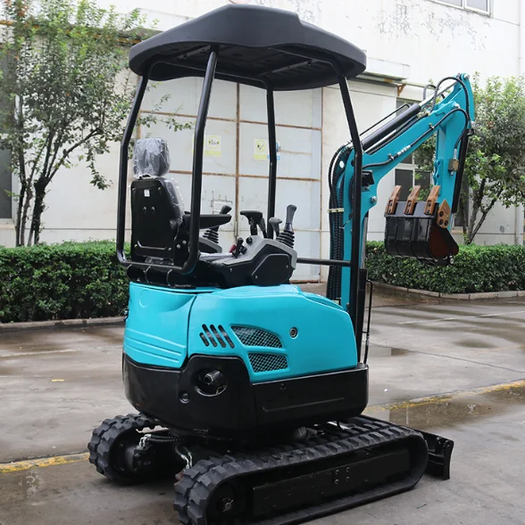 Low Price Mini Soil Digger Small 1.5ton Crawler Excavator KV17 Micro Backhoe Digger with All Attachments