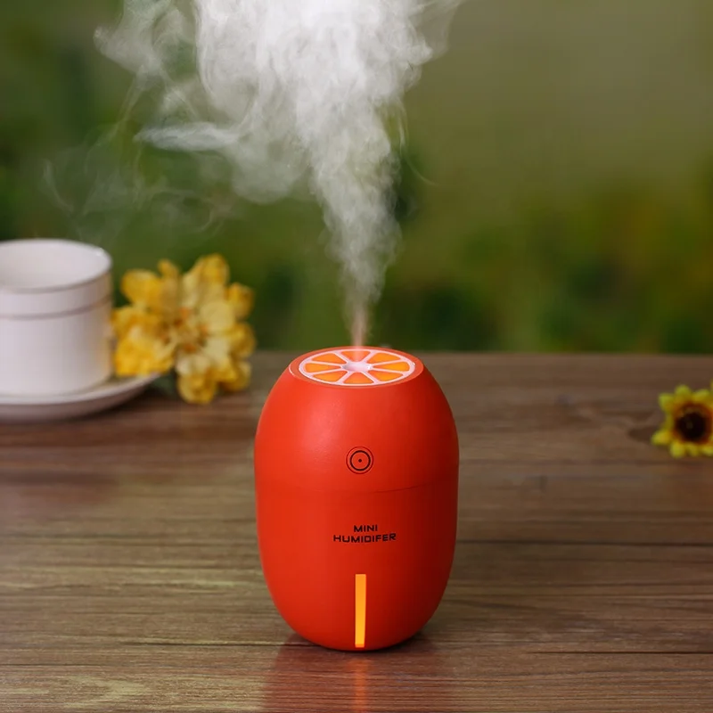 Creative Lemon Humidifier Mini USB Desktop Diffuser Air Humidifier Led Light Mist Maker For Home Office Car Gifts 4 Colors