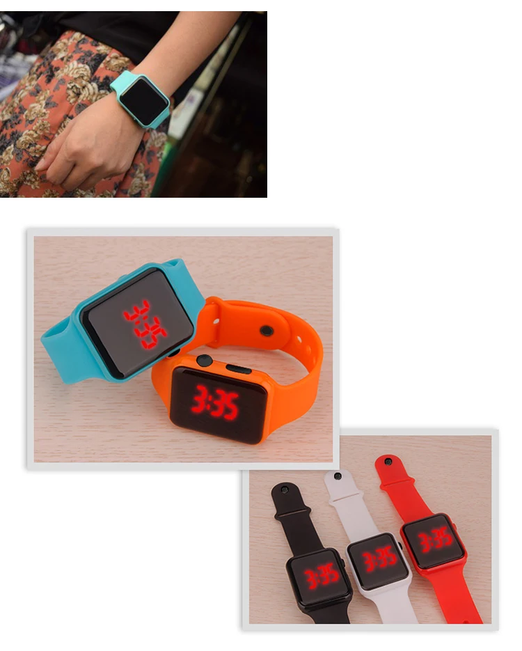 Hot sale promotional gift sports bracelet led digital watches
