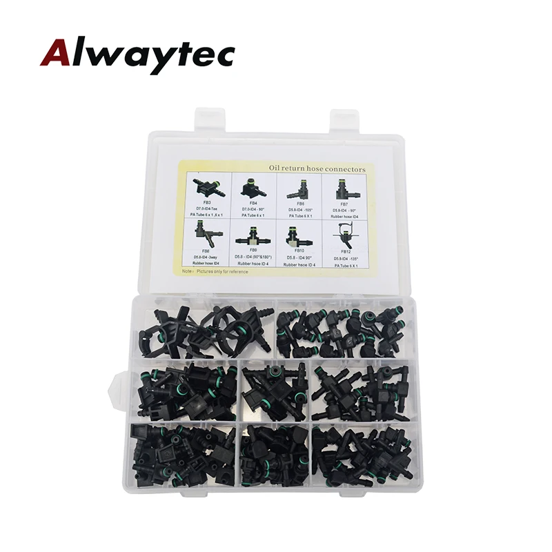 Suit of Return Oil return fitting for Denso Diesel Injector Plastic Connector Pipes Hose Joiner Tube Fuel