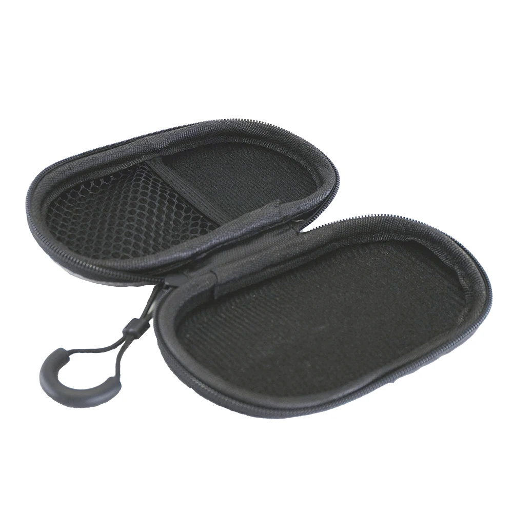 Rectangle Small Hard EVA Case - Portable Protection Earbud Case Zipper Pouch for Headset, Earphone, Flash Drive, Charging Cable