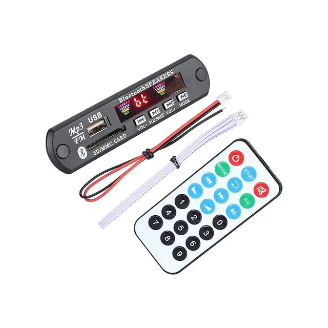 Wholesale DC 5V MP3 SD USB Audio Player Radio Decoder Board 747D Audio MP3 WAV USB Player Decoder Module