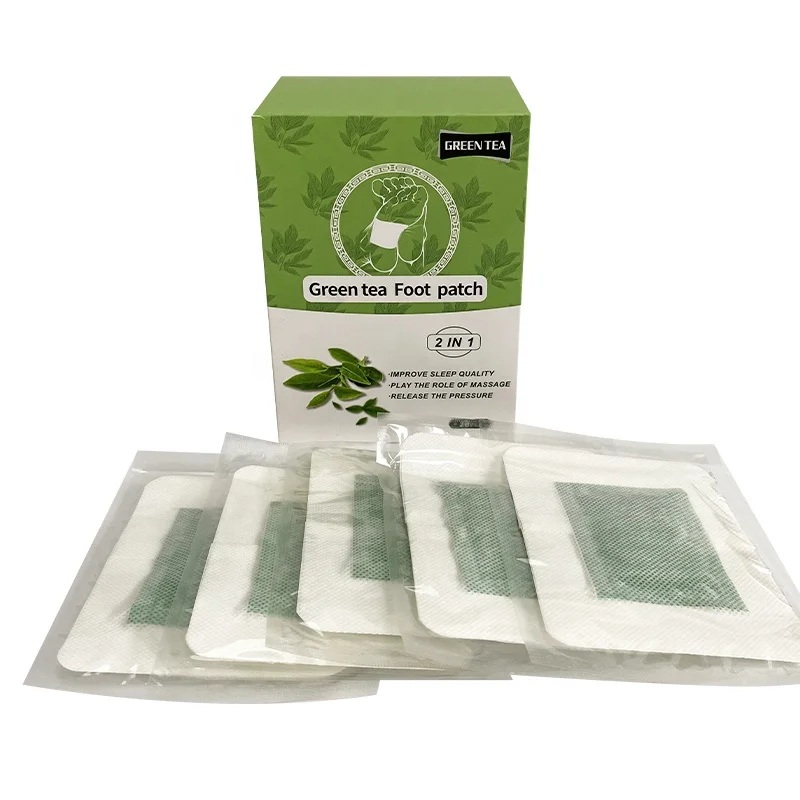 Detox Foot Pads Foot Care  Natural Bamboo Vinegar 2 in 1 Gree Tea  Foot Detoxifying Patches
