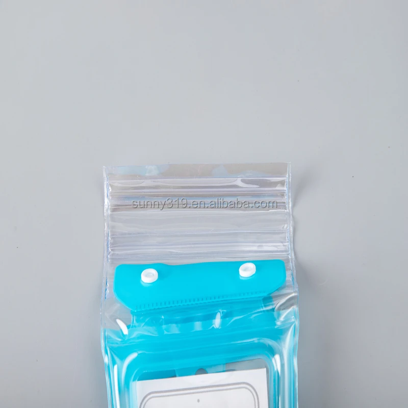 Ipx7 Custom Wholesale Waterproof Cell Phone Cover Dry Bags Side Around With Air Can Touch Screen Can Take Photo
