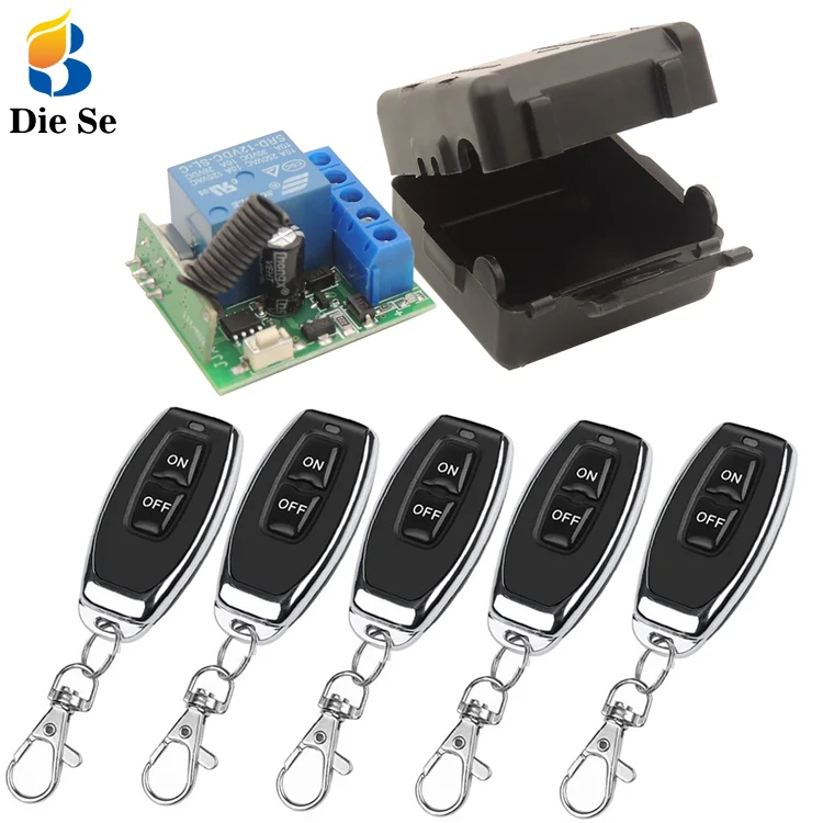 DC 12V 433Mhz 1 Channel Remote Controller wireless rf receiver learning code control receiver Remote Control 433 mhz