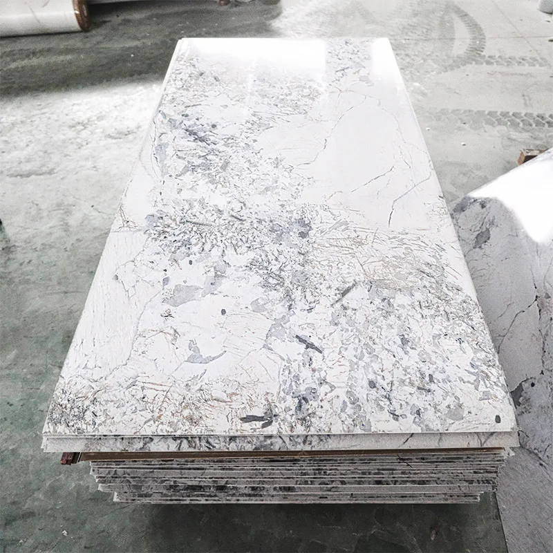 High glossy pvc marble sheet for interior wall decoration good quality uv marble rock color