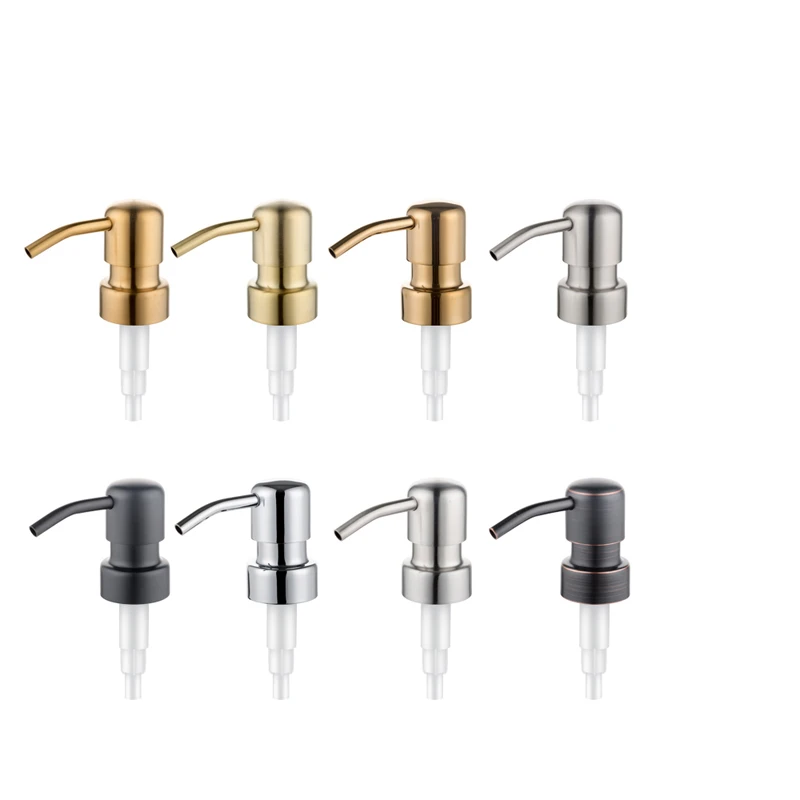 Factory 304 Stainless Steel Lotion Pump 28 400 500ml  Black Lotion Dispenser Bottle Soap Dispenser Pump