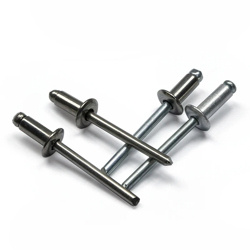 Wholesale promotional factory prices pop dome head open end stainless steel aluminum blind pop rivets for curtain wal
