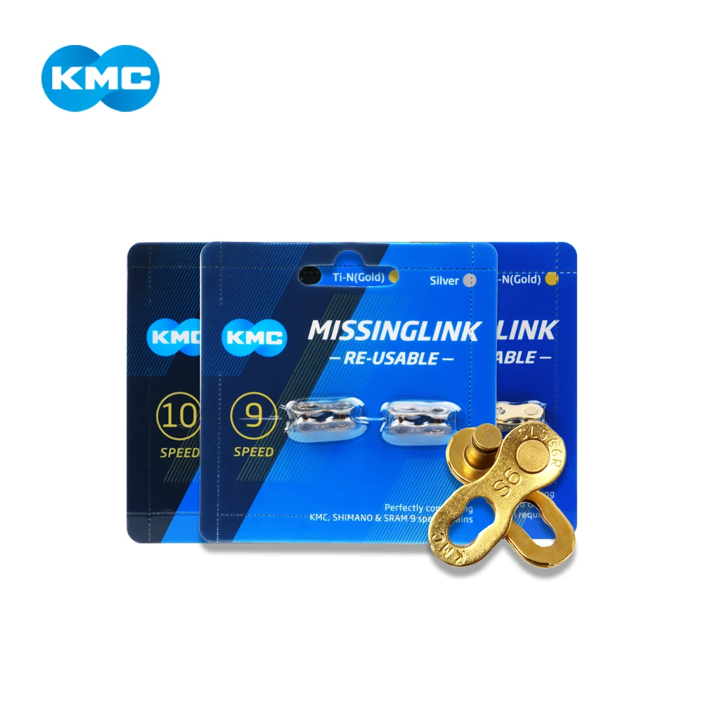 KMC сплав сталь высокое качество 2 пары велосипедная Пряжка для ключей БЫСТРОРАЗЪЕМНАЯ Пряжка для 12 скоростных велосипедных цепей недостающие звенья