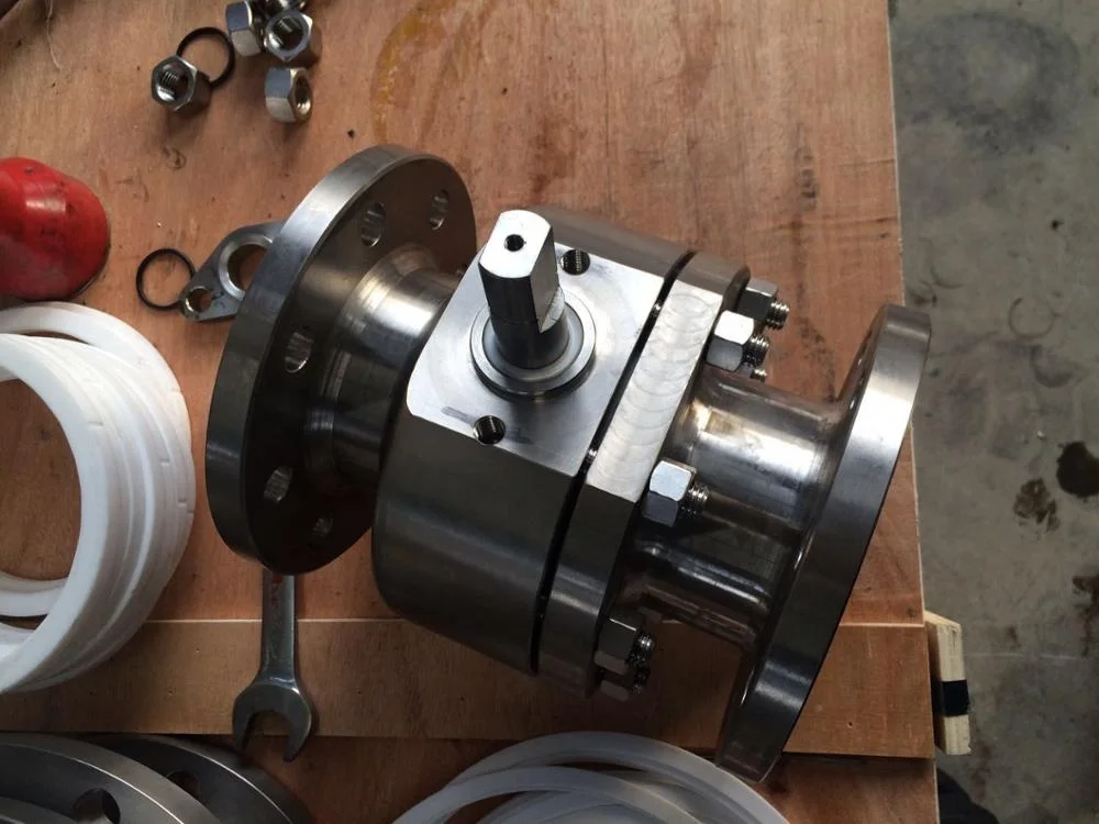 Used in Sewage water treatment system Corrosion resistant DN150 Titanium ball/globe valve