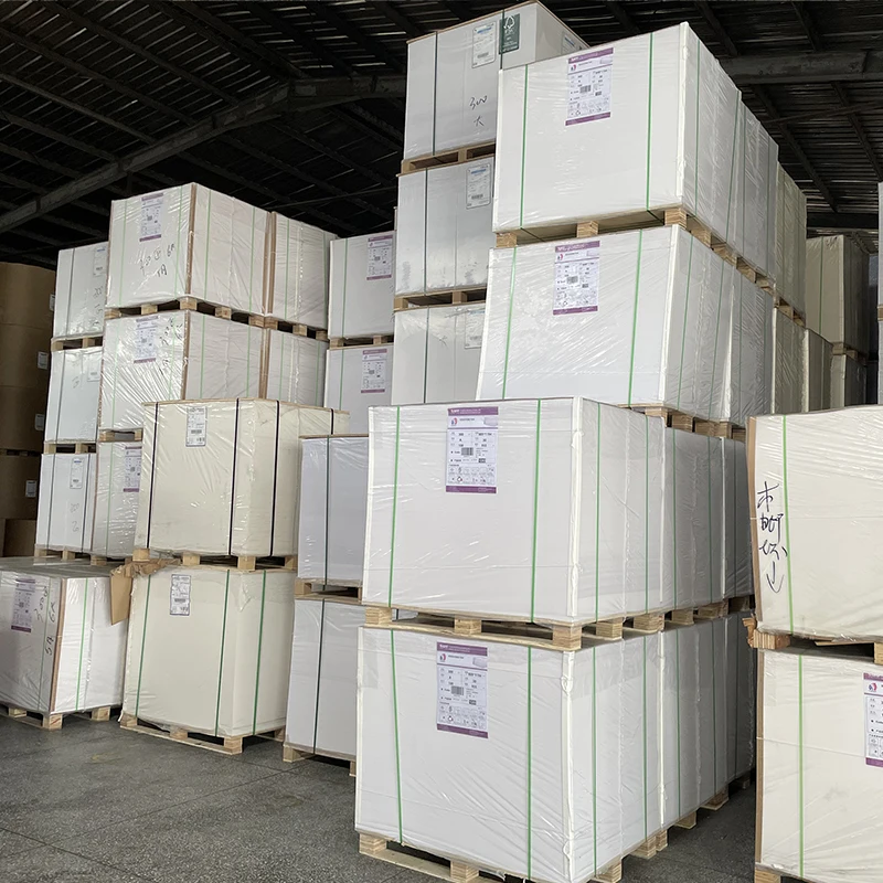 Factory Manufacturer APP Hi Kote Card Board in rolls in sheets 80g-100g C2S two side white  coated board