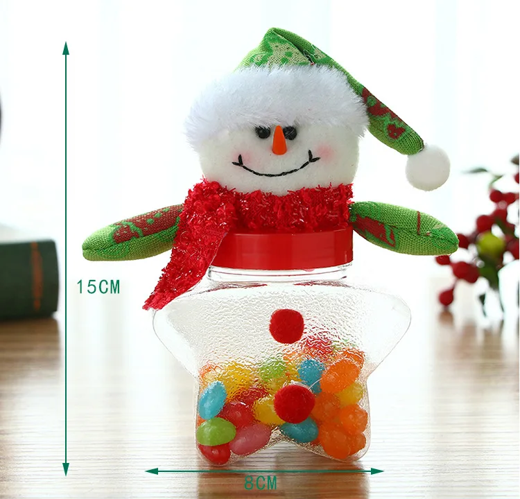 YQ-3503 рождественские украшения для вечеринок украшения холщовый мешок рождественские конфеты банку мини бутылка