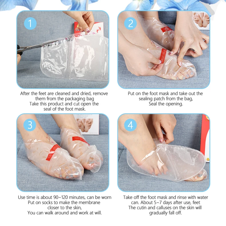 GMPC Disposable Peeling Care Moisturizer Exfoliating Foot Mask