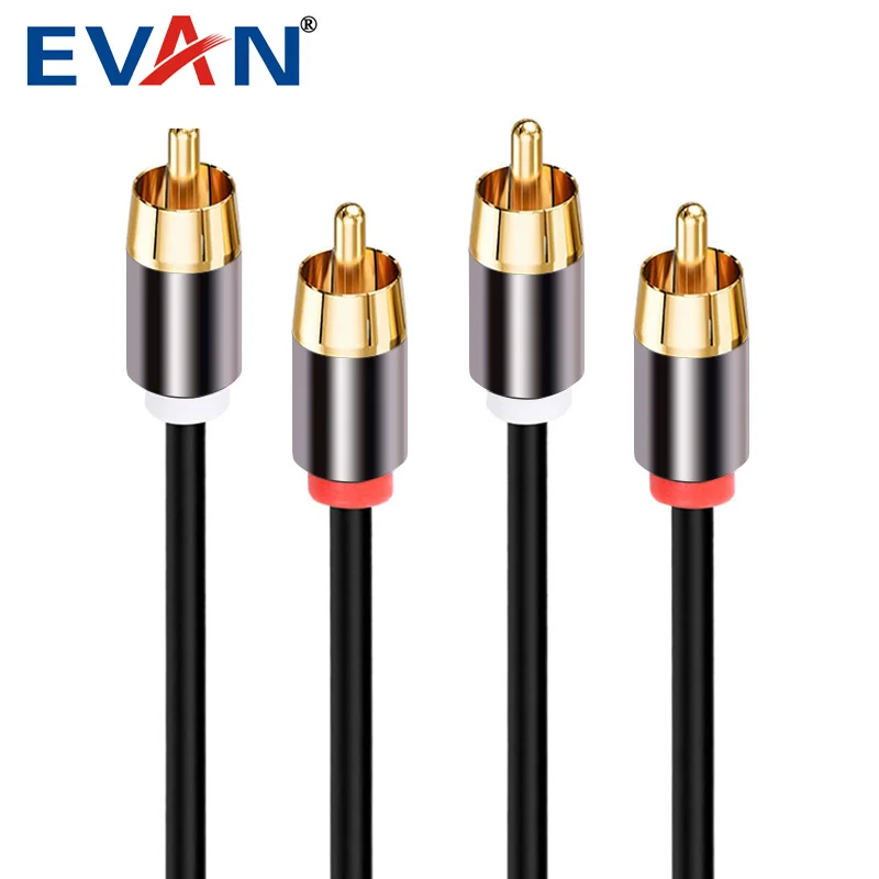 Hifi Digital Audio Coaxial 75 Ohm Subwoofer Cable SPDIF RCA Cable Aux Jack Audio Cable Pvc + Copper Wire Q-RCA 13 12 Months Gold