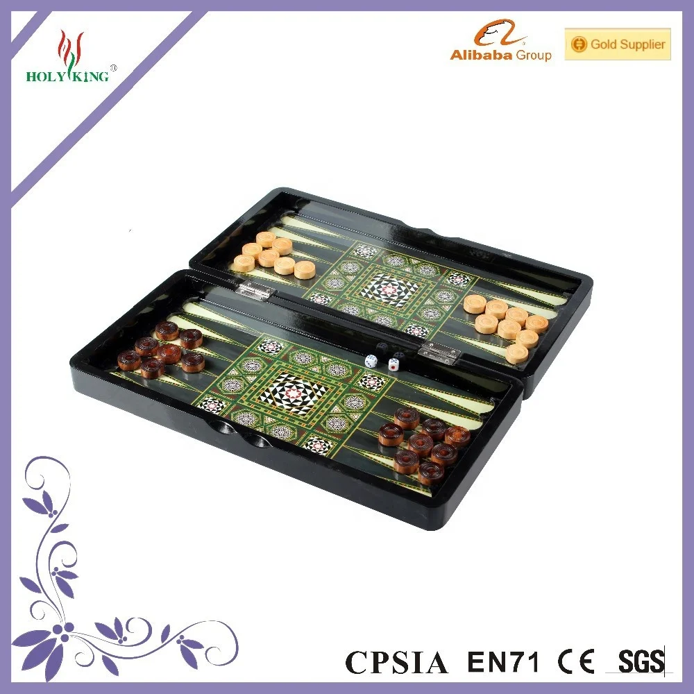 Backgammon Chess Board Portable Travel Game Chess Backgammon for popular Gift