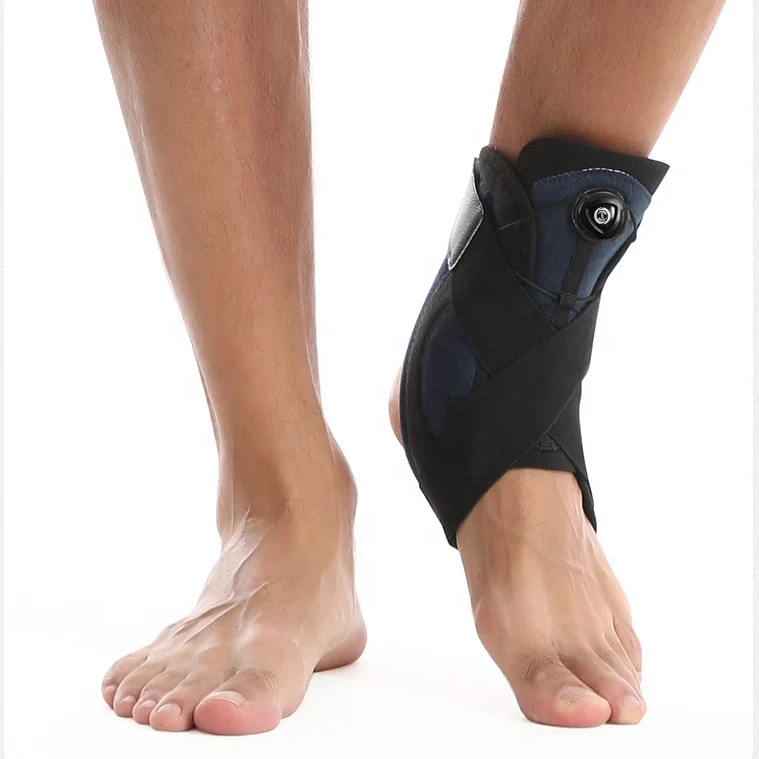 2024 New Compression Adjustable Knob Ankle Stabilizer Ankle Support Brace for Plantar Fasciitis Tendonitis Semi-rigid