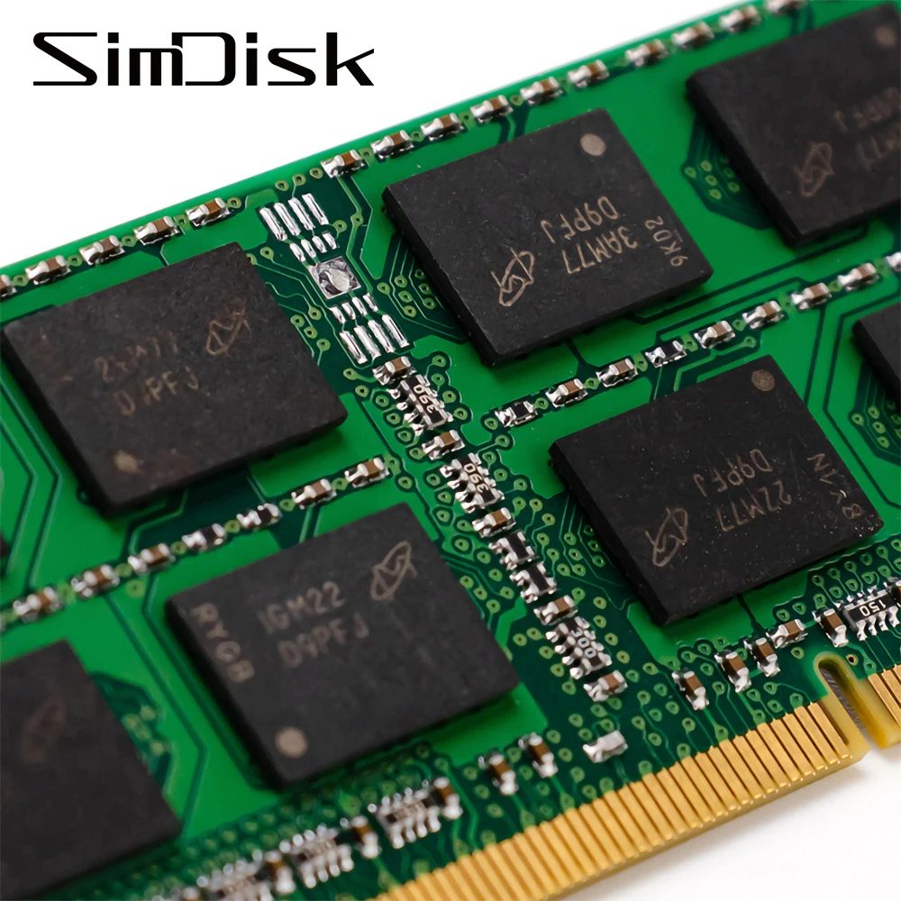 SimDisk Заводской магазин DDR3 DDR4 DDR5 8 Гб 1600 МГц оперативная память для ноутбука Pc3l 12800s