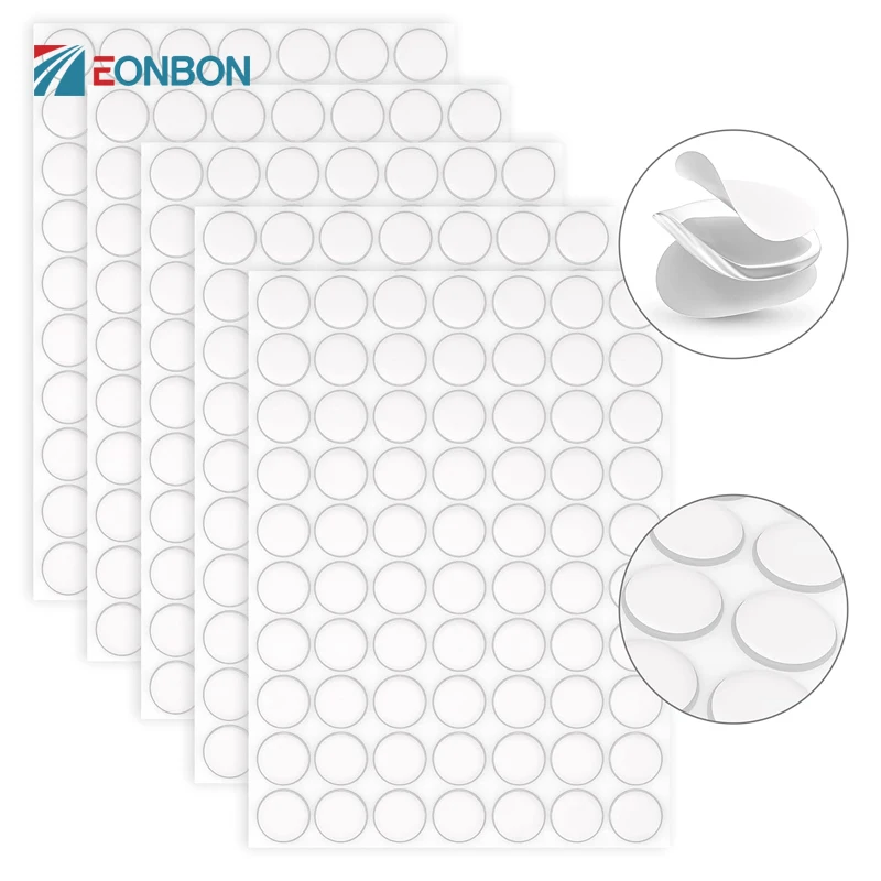 EONBON Double Sided Tape Sticky Dot Stickers Removable Putty No Trace Clear Sticky Die Cut Nano Tape