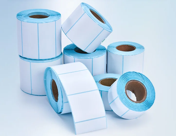 Time-limited address label ECO thermal label paper hot melt glue 38*25mm 2 mm gap labels roll