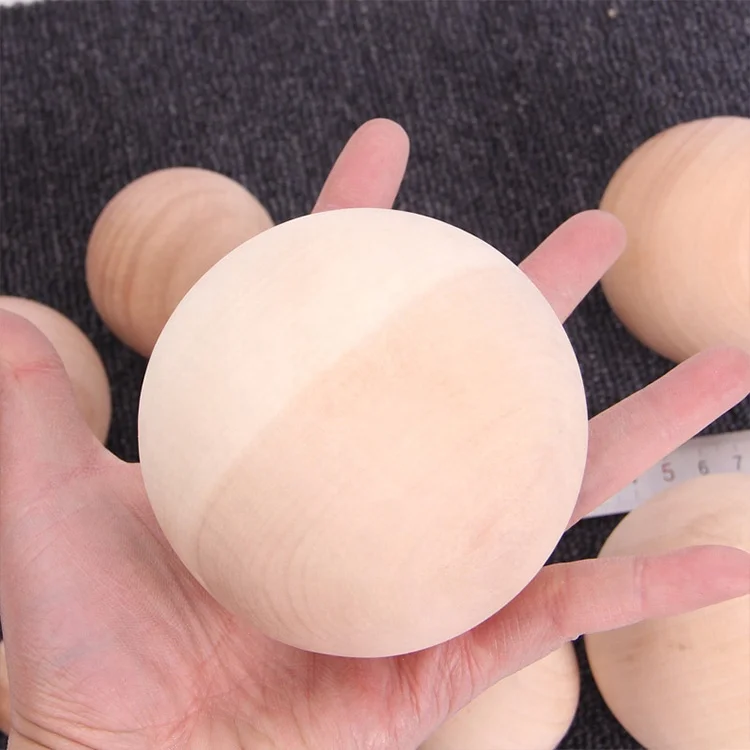 custom educational decorative natural pine wooden ball wooden balls