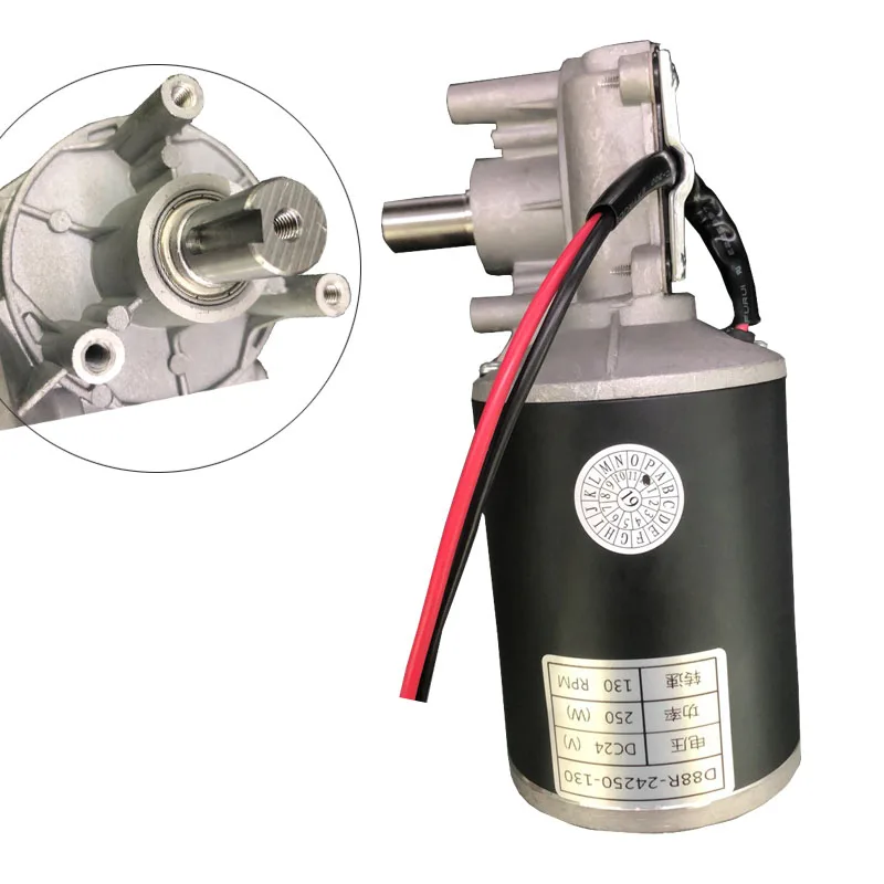 Wholesale High Torque 80Kg 100Kg 140Kg Load Electric Motors 12V 24V 250 Watt Dc Motor