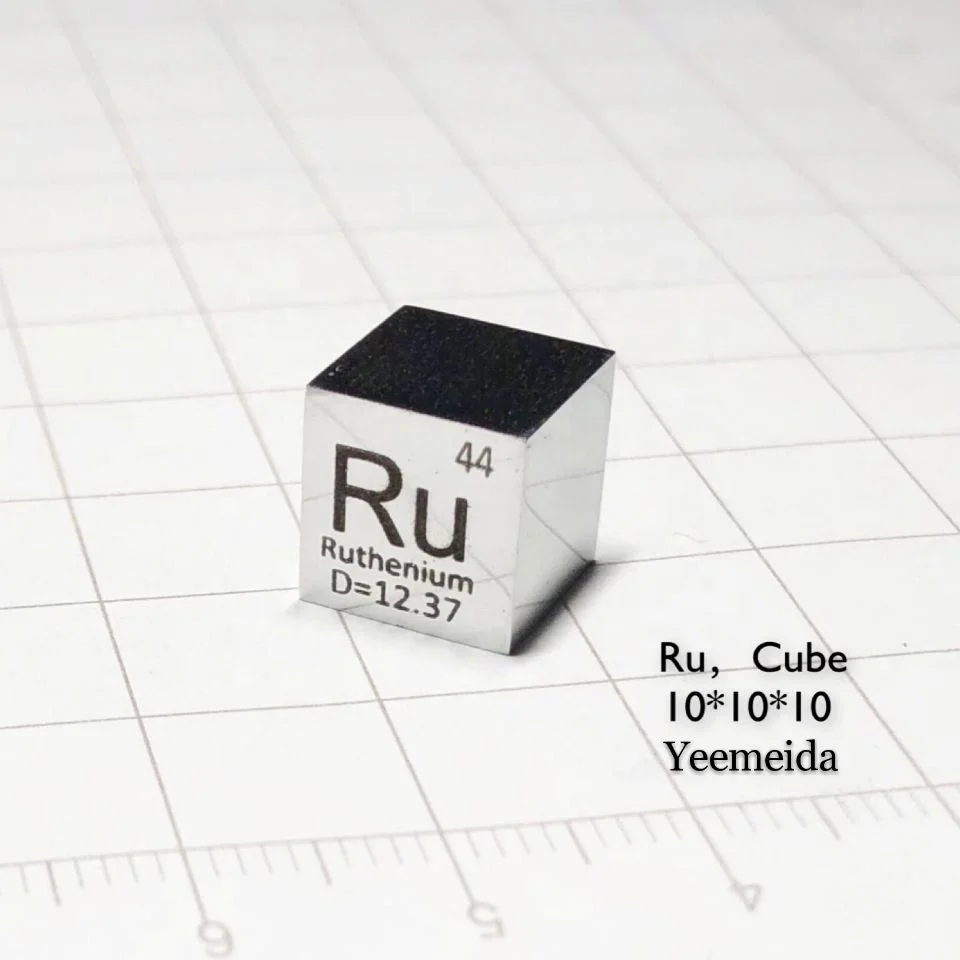 10 X 10 X 10mm 6-Sided Mirror Polished Metal Aurum Cube Periodic Table Of Elements Cube (AU 99.99%)