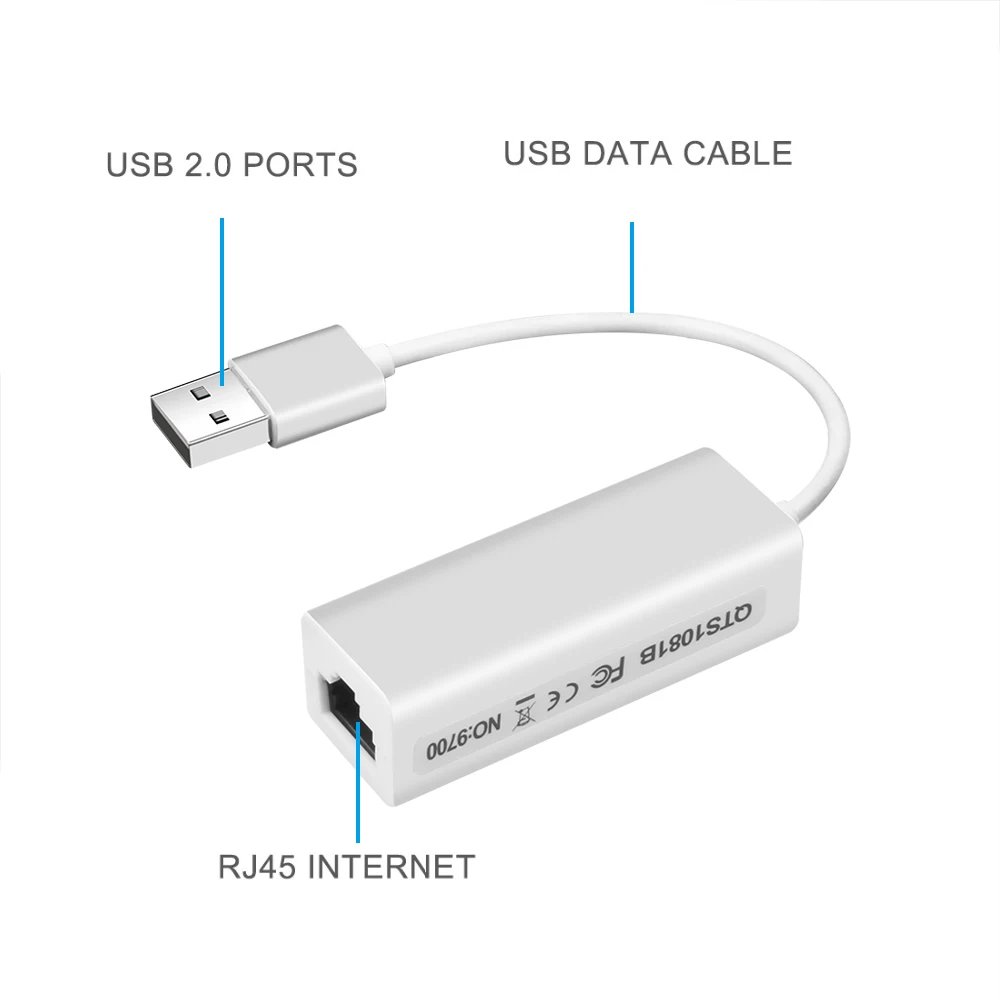 Оптовая продажа чип 9700 сетевая карта USB к RJ45 Micro Ethernet-адаптеру для ноутбука ПК