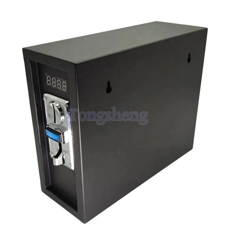 High Quality Coin Operated timer Control Box with multi coin acceptor for water vending  machine Black 220V time controller box