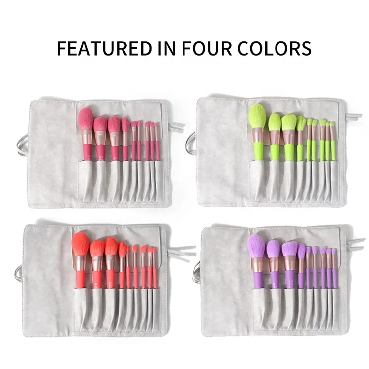 ZH Best Selling 9 Pieces Soft Vegan  Best Kabuki Luxury Pink Quality Ever Beauty Private Label Make up Brushes Cosmetic