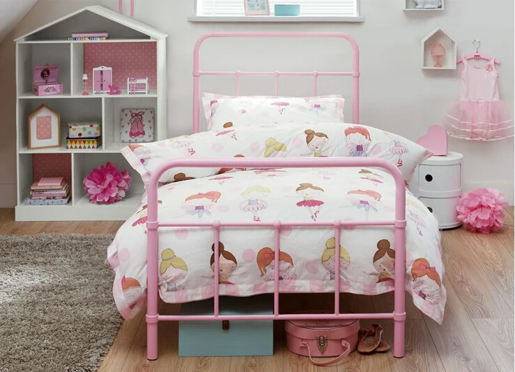 
Kids metal iron toddler bed 