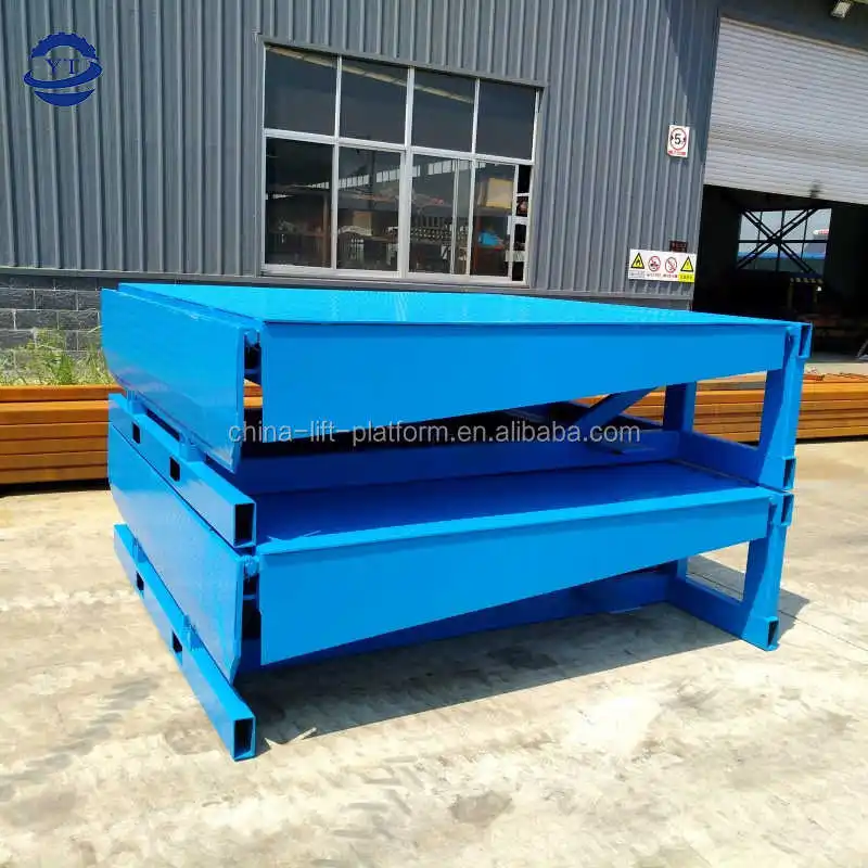 Adjustable telescopic dock leveler 6ton 8ton 10ton stationary hydraulic container loading ramp