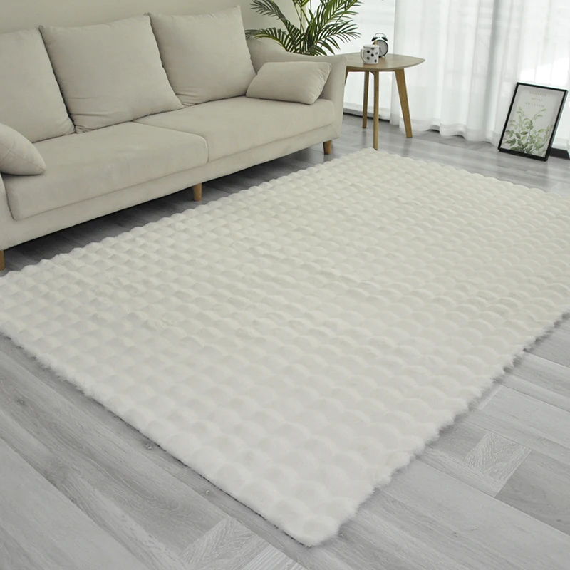 Fashion Faux Fur Carpet for Living Room Beautiful Jacquard Carpets  Faux Rabbit Fur Rugs Carpets Wholesaler