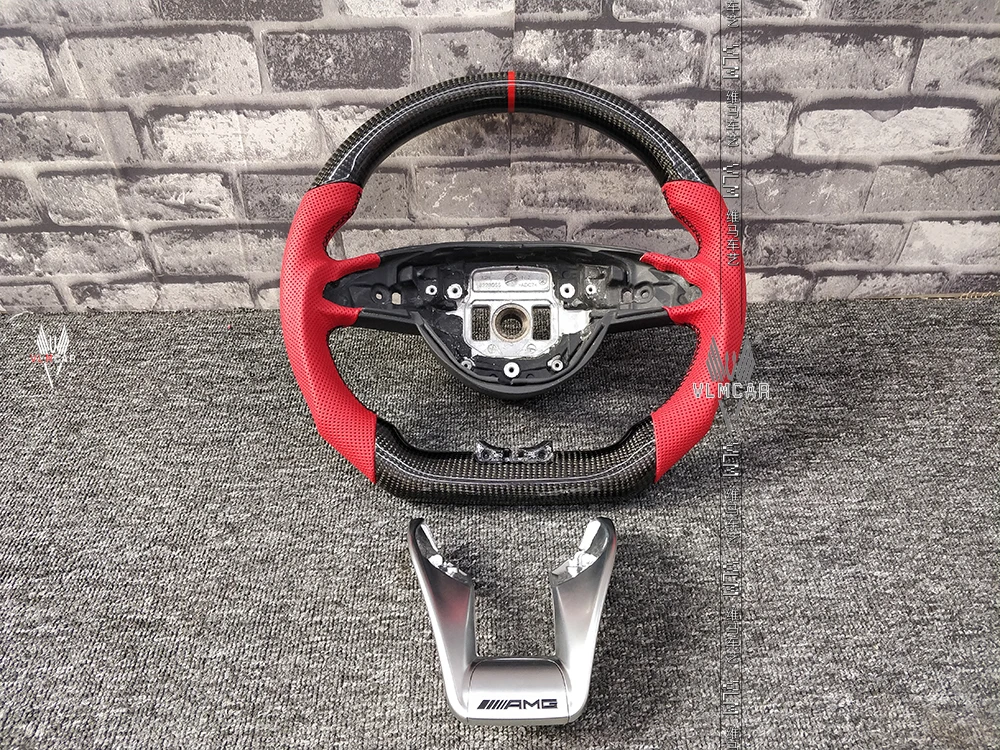 car carbon fiber steering wheel for  Mercedes-Benz w205 W213 CLA GLA A45 amg/Available for all car models
