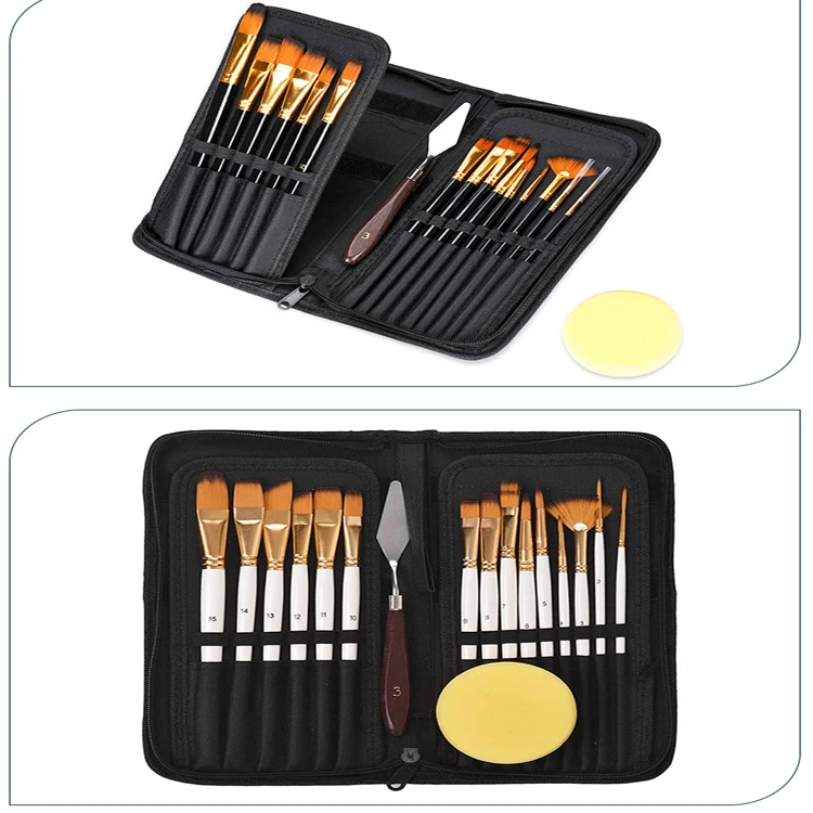 
Professional 15 art supplies art paint brush set Watercolor acrylic paint brush set 