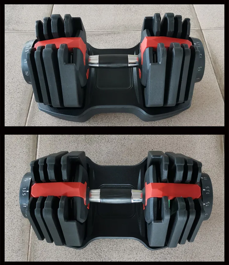 Customised dumbbell Quick Change Weight Adjustments with Twist Handle Adjustable Dumbbell 24kg/15kg