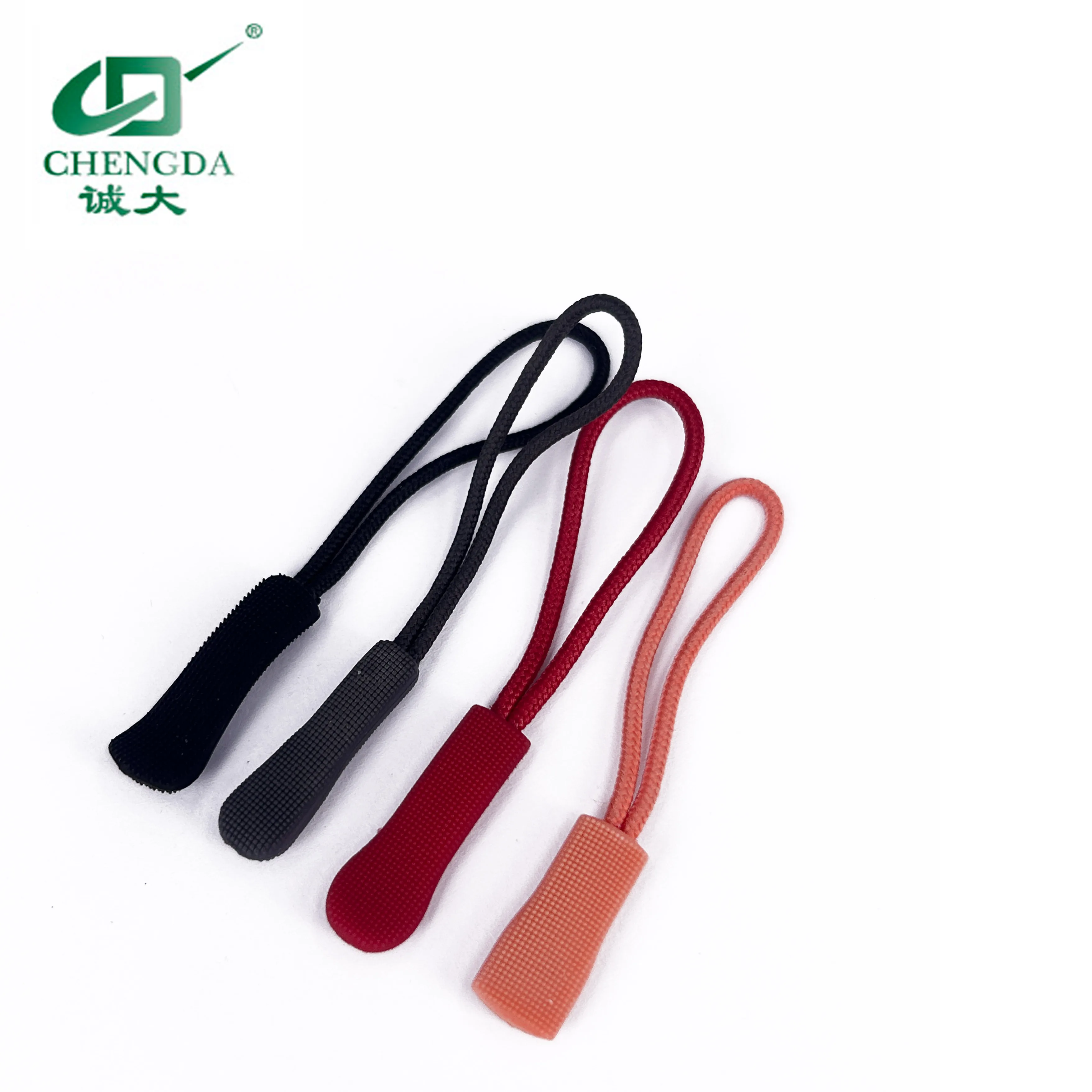 New Trend wholesale puller Injection Coil zipper cord puller for metal zipper Resin zipper