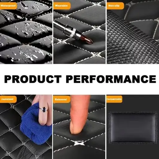 Hot Sale 3d 5d Auto Leather Easy Clean Fussmatte Waterproof Floor Covering Carpet Car Mat Trunk Boot Liner for