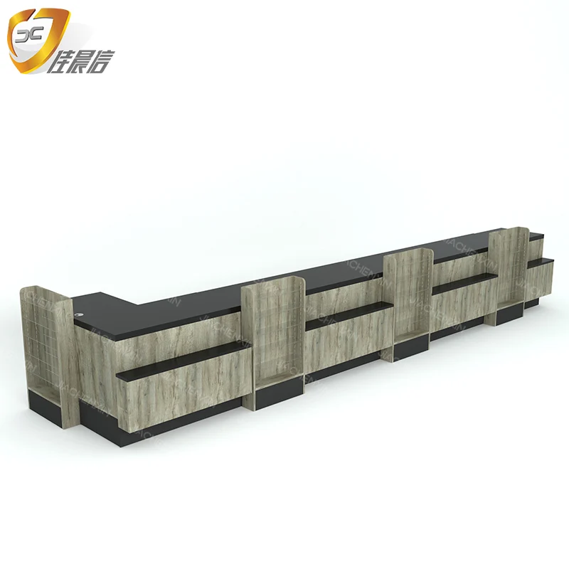 Grocery Store convenient best price Cashier Counter for Grocery Store checkout counter with bag holder