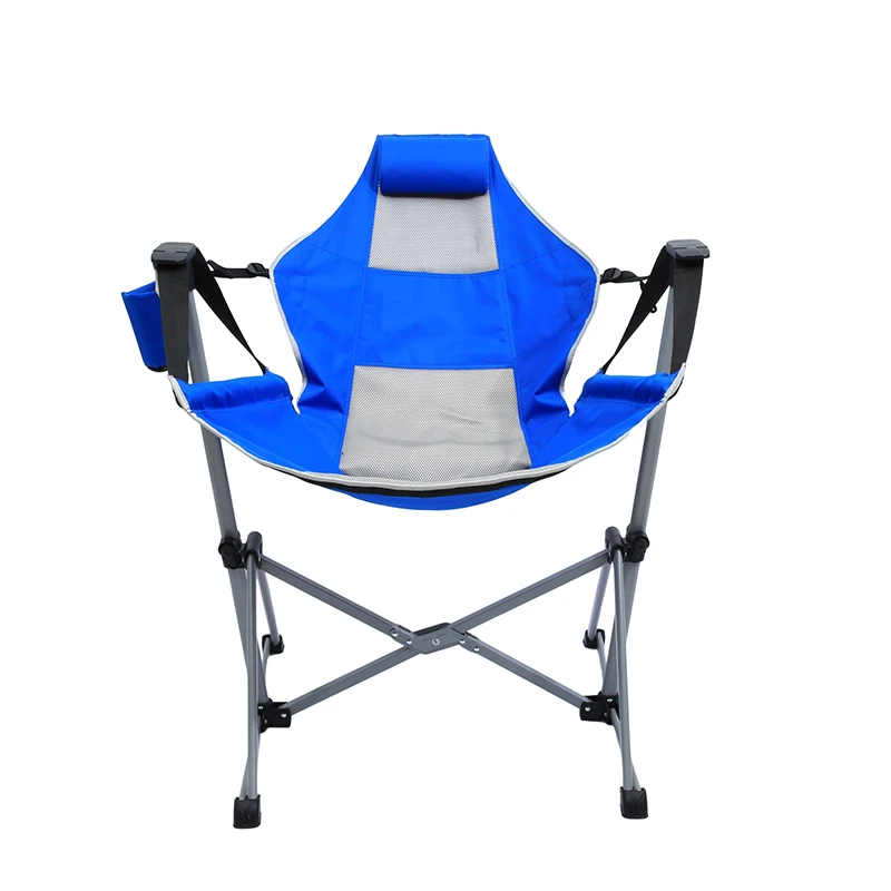 Hot sale metal folding hammock chair outdoor rocking chair for adults