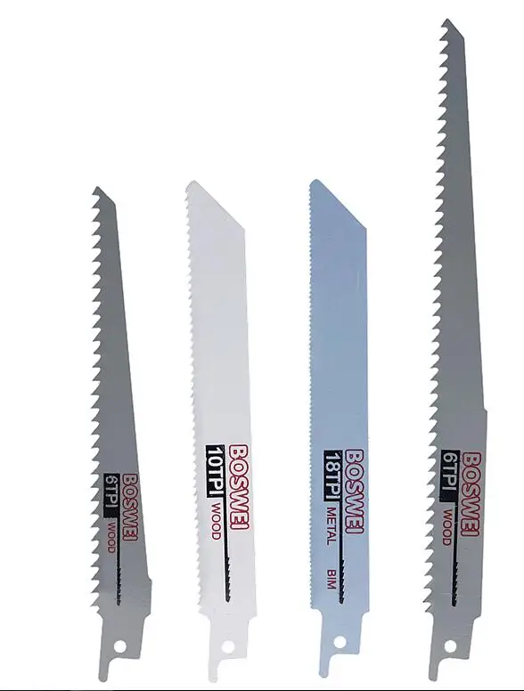NEWONE Reciprocating saw Blades 10pcs Power tool Saw blades set for wood, metal, plastic cutting Fits Bosch Milwaukee