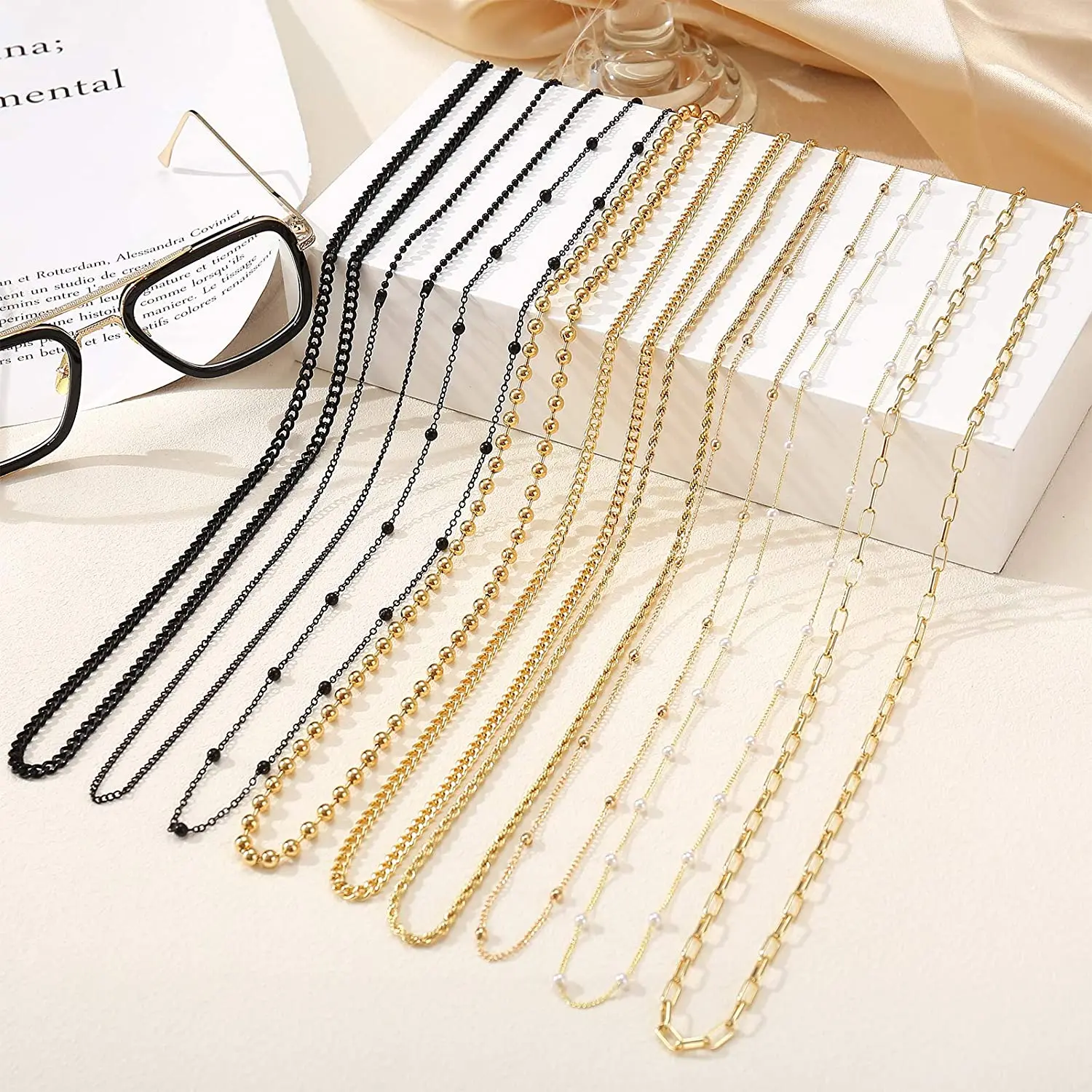 Eyewear Accessories Gold Chain Sun Glasses Rope Necklace String Eye Glasses Eyeglasses eyeglasses chain