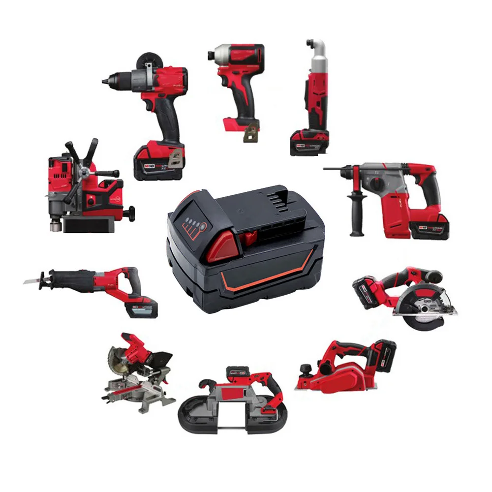 Suitable for 12V electric drill battery Amazon foreign trade hot selling 18V5A power tool lithium battery