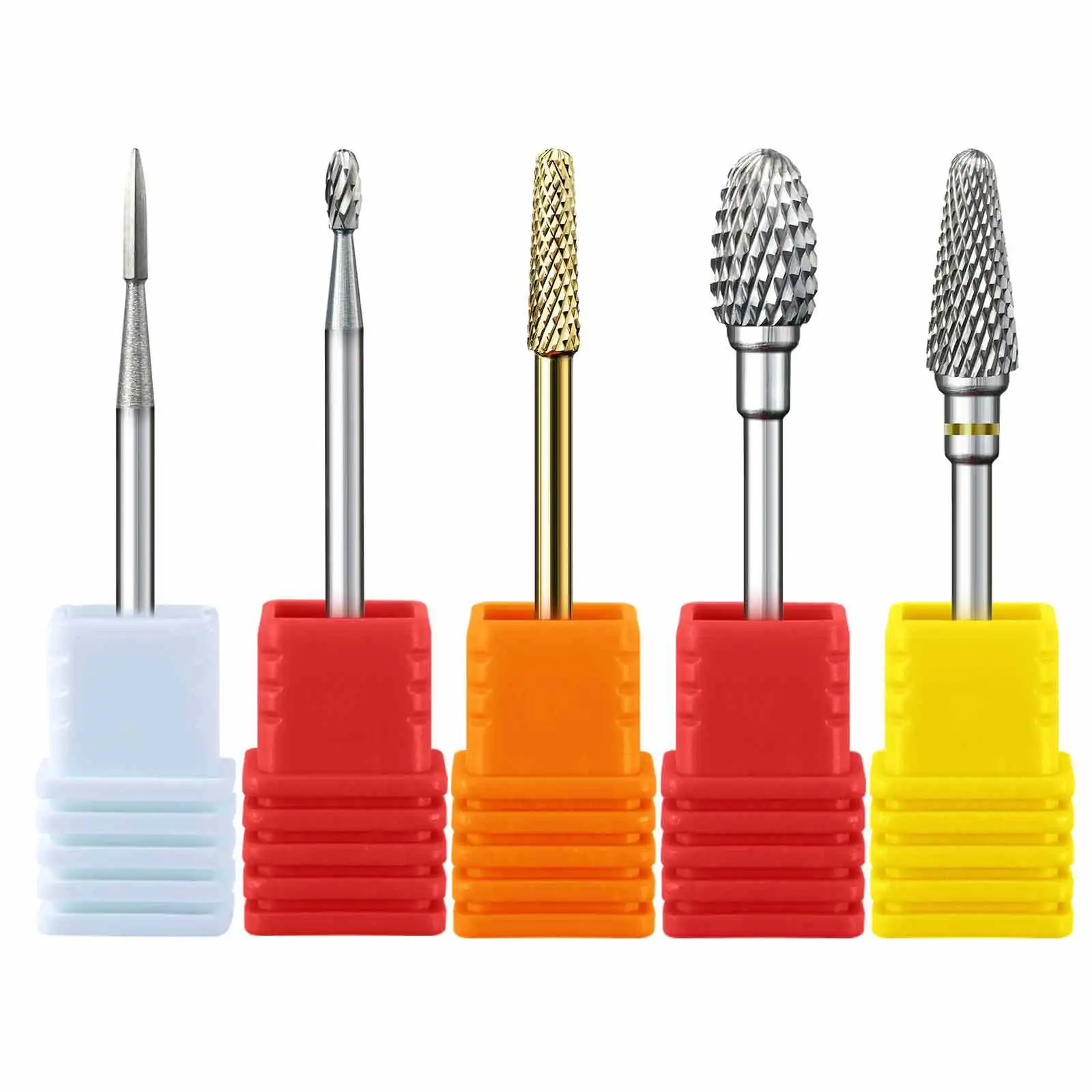 Misscheering Tungsten Carbide Milling Cutter Burrs Nail Drill Bits Nail File Manicure For Nail Art Tools