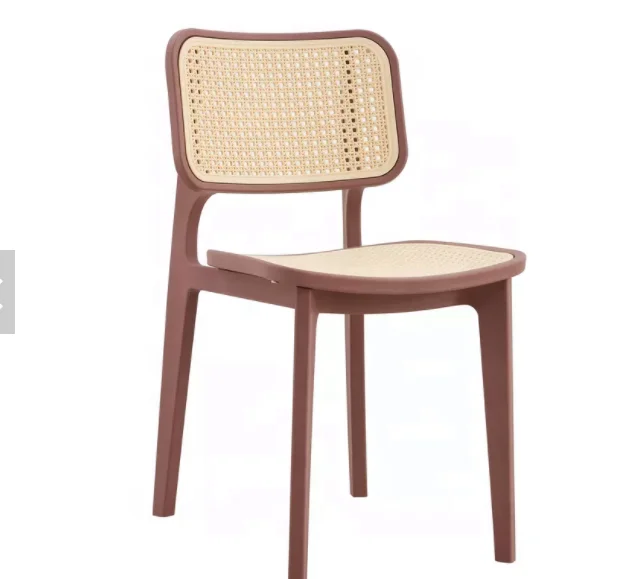 Modern Nordic Dining Chair Home Furniture All Pp Made Stackable Plastic Outdoor Garden Living Room Chair Mesh Restaurant