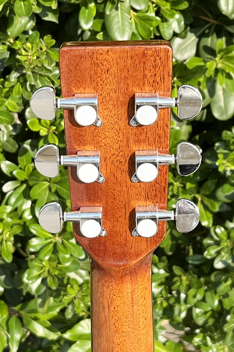 China Aiersi Brand Oem Odm All Lindenwood Body Steel String Acoustic Guitar Custom Brand Folk Travel Musical Instrument for Sale
